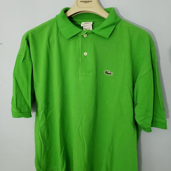 Lacoste France Men's EU 7/US XXL S/S Green 2 Button Pique Polo - Picture 5 of 7